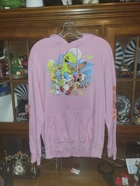 Nickelodeon Old School Cartoons Pink Hoddie